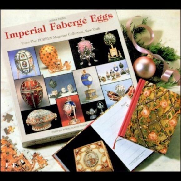 Vintage New NIB Imperial Faberge Eggs Forbes Magazine Collection Nordevco Puzzle - Picture 1 of 13